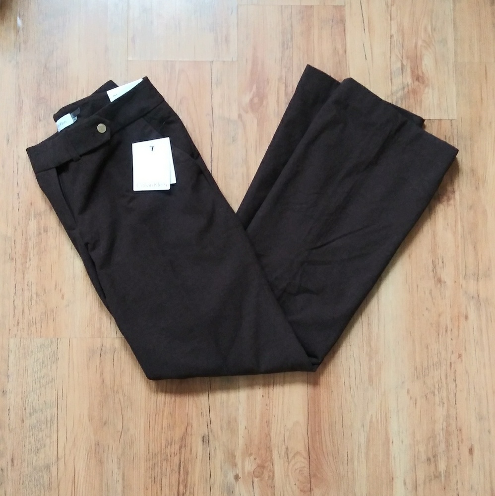 ✳️3️⃣/3️⃣Calvin Klein brown wool classic fit pants